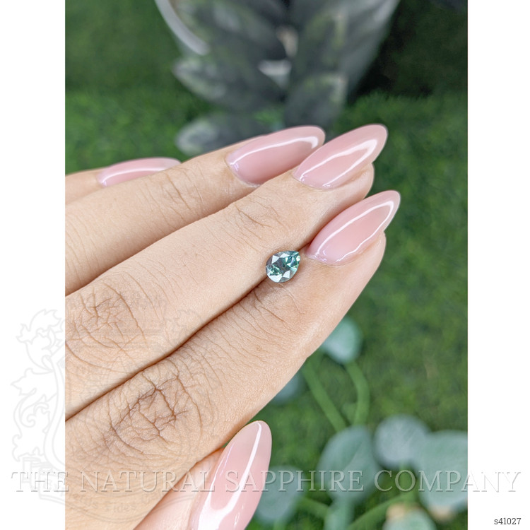 0.69 Ct. Bluish Green Sapphire from Madagascar