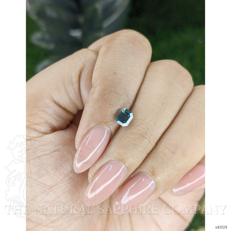 0.83 Ct. Greenish Blue Sapphire from Madagascar