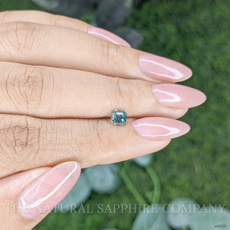 0.62 Ct. Greenish Blue Sapphire from Madagascar