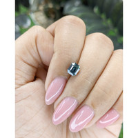 1.08 Ct. Greenish Blue Sapphire from Madagascar Life Style