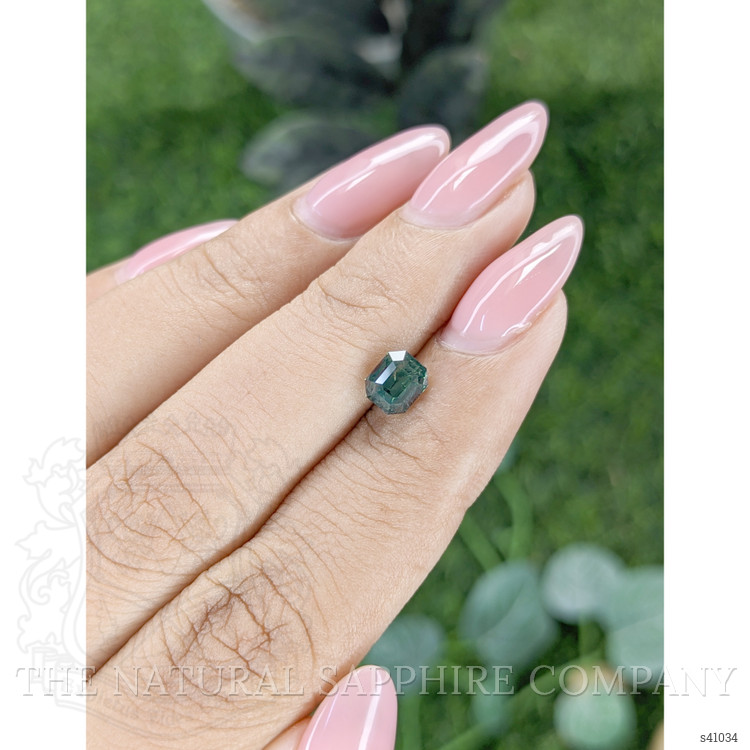 1.13 Ct. Bluish Green Sapphire from Madagascar
