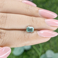 1.09 Ct. Yellowish Green Sapphire from Madagascar Life Style
