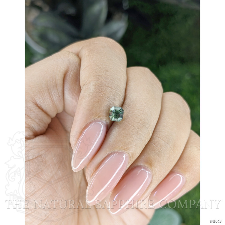0.74 Ct. Bluish Green Sapphire from Madagascar