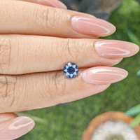 1.05 Ct. Blue Sapphire from Madagascar Life Style