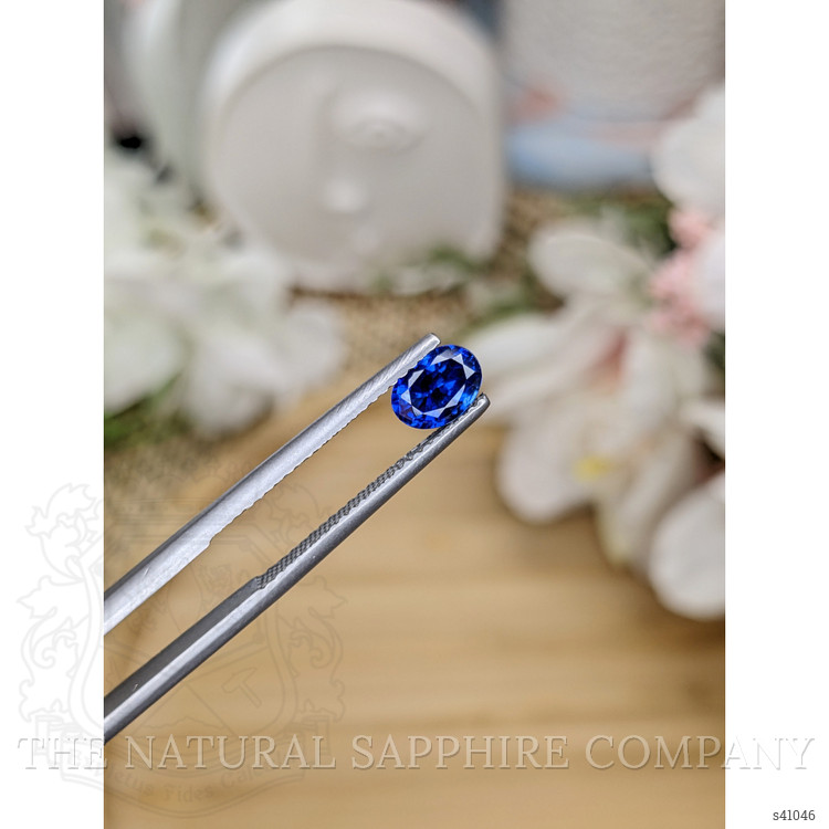 1.10 Ct. Blue Sapphire from Ceylon (Sri Lanka)