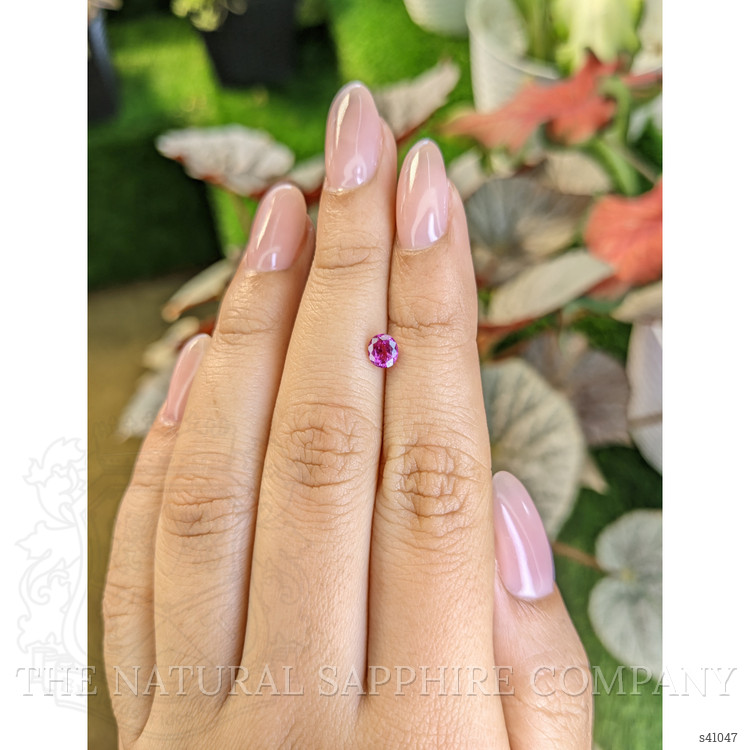 0.59 Ct. Purplish Pink Sapphire from Ceylon (Sri Lanka)