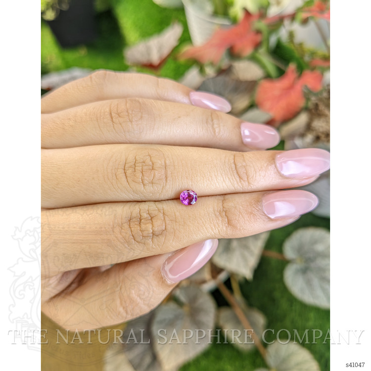 0.59 Ct. Purplish Pink Sapphire from Ceylon (Sri Lanka)