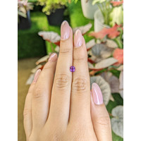 0.68 Ct. Pinkish Purple Sapphire from Ceylon (Sri Lanka) Life Style