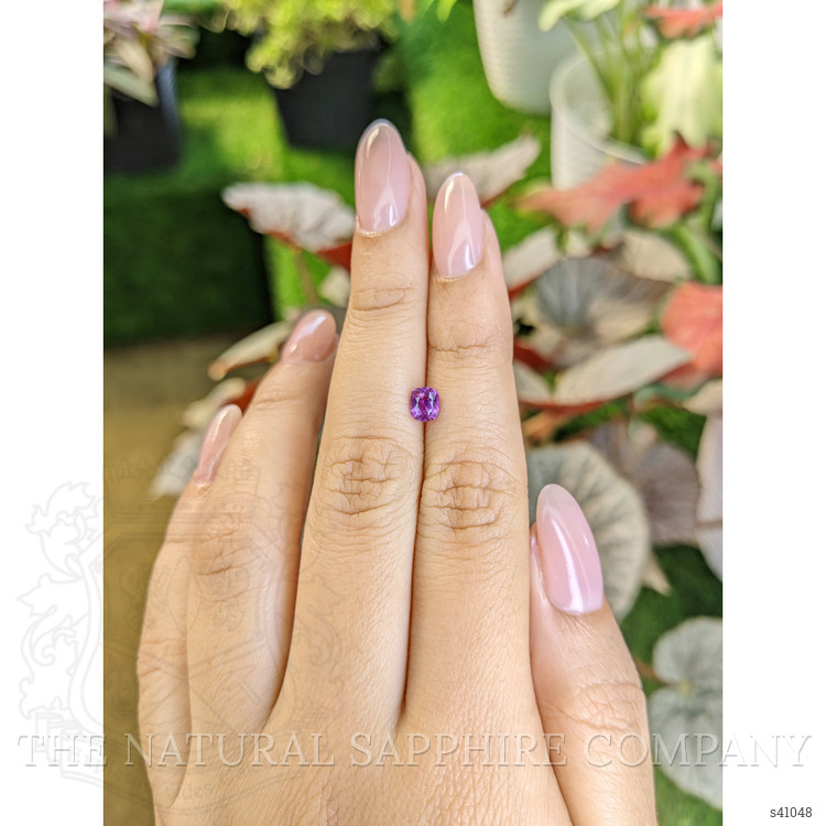 0.68 Ct. Pinkish Purple Sapphire from Ceylon (Sri Lanka)