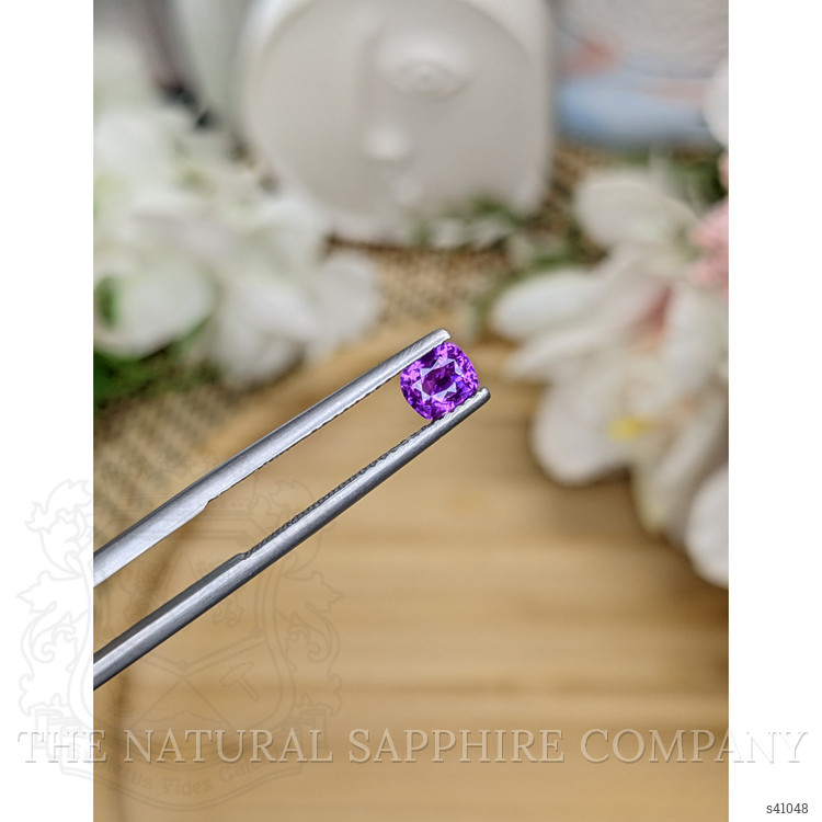 0.68 Ct. Pinkish Purple Sapphire from Ceylon (Sri Lanka)