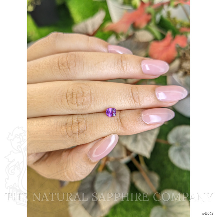 0.68 Ct. Pinkish Purple Sapphire from Ceylon (Sri Lanka)