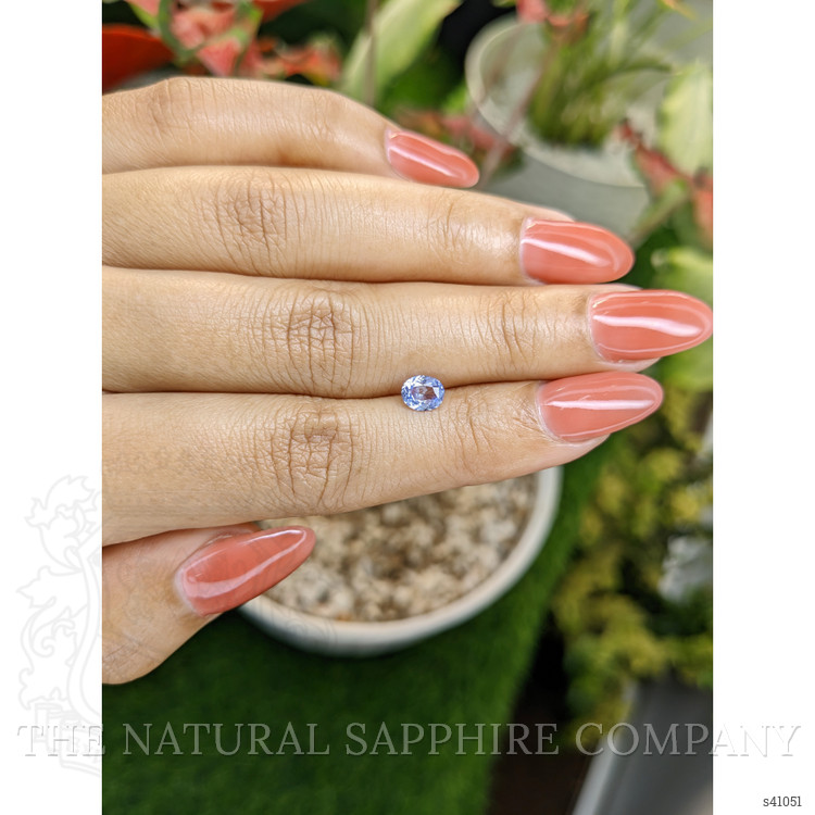 0.60 Ct. Purplish Blue Sapphire from Ceylon (Sri Lanka)