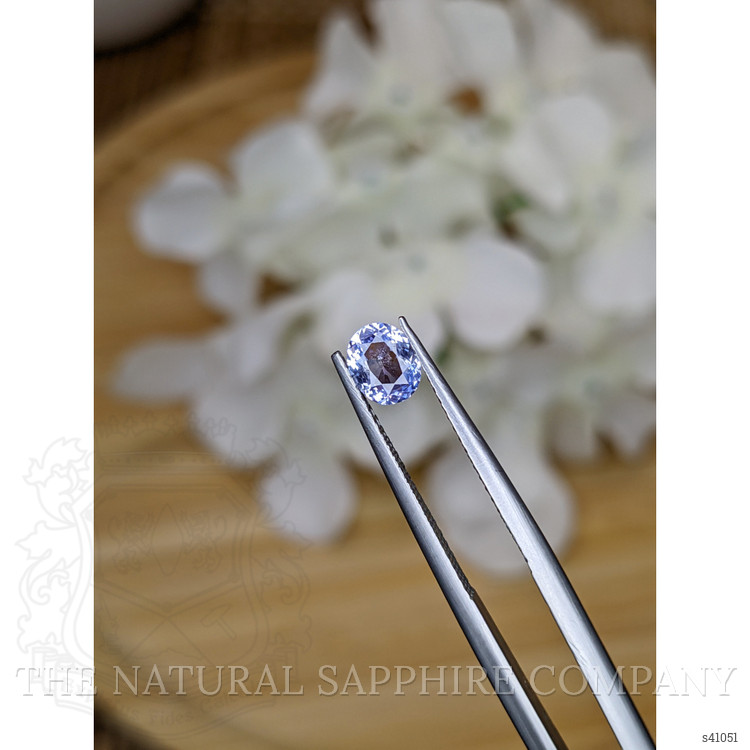 0.60 Ct. Purplish Blue Sapphire from Ceylon (Sri Lanka)