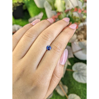 0.53 Ct. Purplish Blue Sapphire from Ceylon (Sri Lanka) Life Style