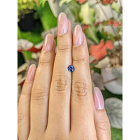 0.53 Ct. Purplish Blue Sapphire from Ceylon (Sri Lanka) Life Style