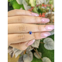 0.53 Ct. Purplish Blue Sapphire from Ceylon (Sri Lanka) Life Style