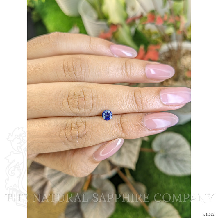 0.53 Ct. Purplish Blue Sapphire from Ceylon (Sri Lanka)
