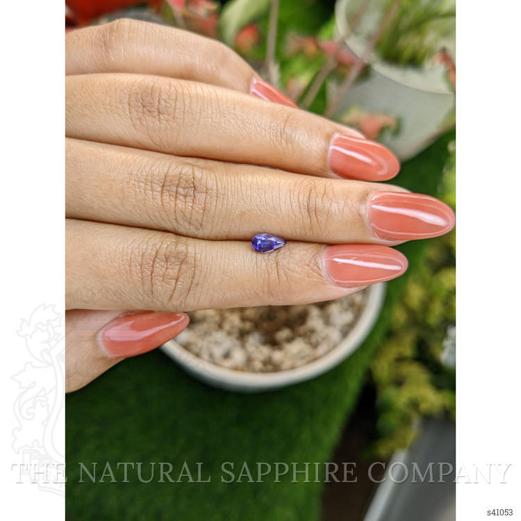 0.64 Ct. Purple Sapphire from Ceylon (Sri Lanka)