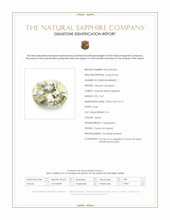 0.67 Ct. Yellow Sapphire from Ceylon (Sri Lanka) Scan Report