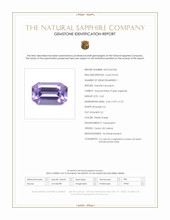 0.62 Ct. Pinkish Purple Sapphire from Ceylon (Sri Lanka) Scan Report