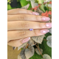 0.62 Ct. Pinkish Purple Sapphire from Ceylon (Sri Lanka) Life Style