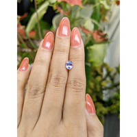 1.26 Ct. Violet Sapphire from Ceylon (Sri Lanka) Life Style
