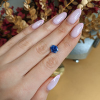 3.57 Ct. Blue Sapphire from Ceylon (Sri Lanka) Life Style