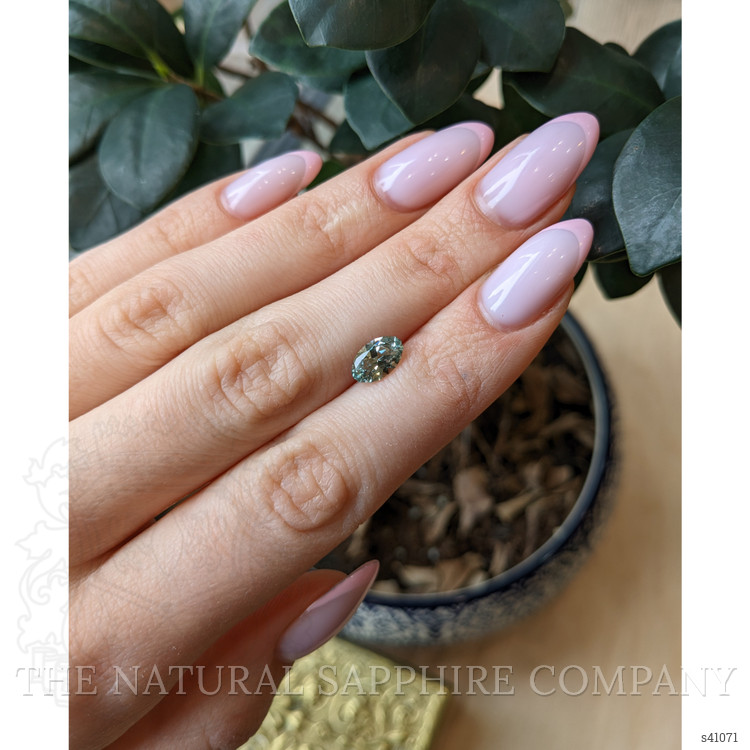 1.50 Ct. Green Sapphire from Montana