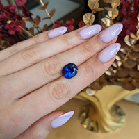 7.86 Ct. Blue Sapphire from Ceylon (Sri Lanka) Life Style