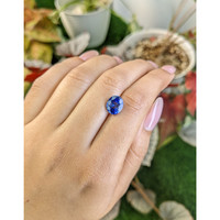 3.33 Ct. Blue Sapphire from Ceylon (Sri Lanka) Life Style