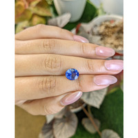 3.33 Ct. Blue Sapphire from Ceylon (Sri Lanka) Life Style