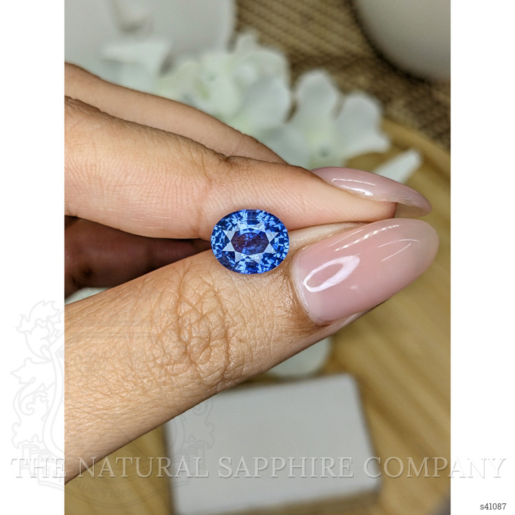 3.21 Ct. Blue Sapphire from Ceylon (Sri Lanka)