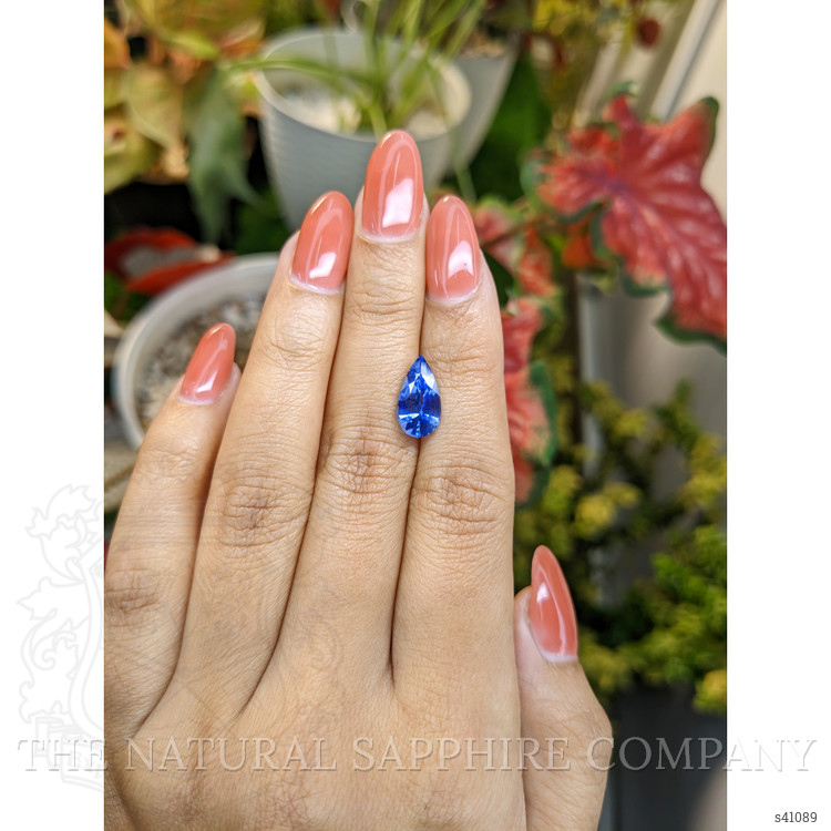 2.98 Ct. Blue Sapphire from Ceylon (Sri Lanka)
