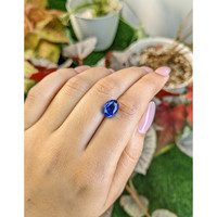 4.01 Ct. Blue Sapphire from Ceylon (Sri Lanka) Life Style