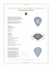 1.69 Ct. Sapphire from Ceylon (Sri Lanka) 3 D Scan Report