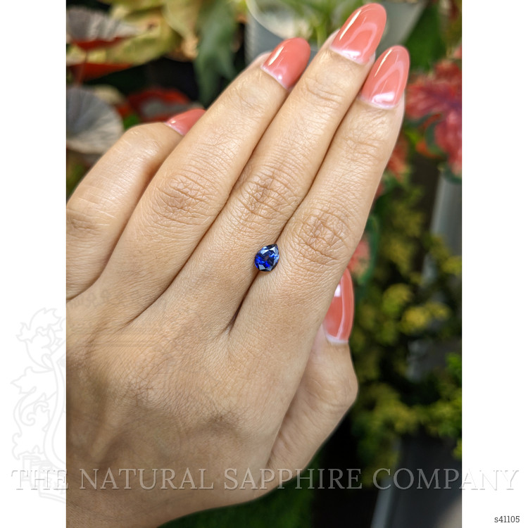 0.87 Ct. Blue Sapphire from Ceylon (Sri Lanka)
