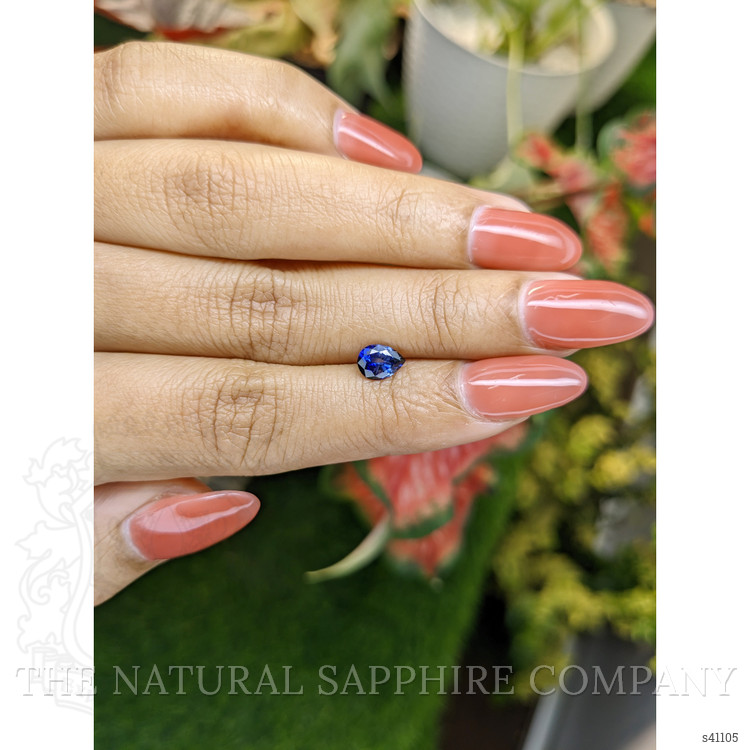 0.87 Ct. Blue Sapphire from Ceylon (Sri Lanka)