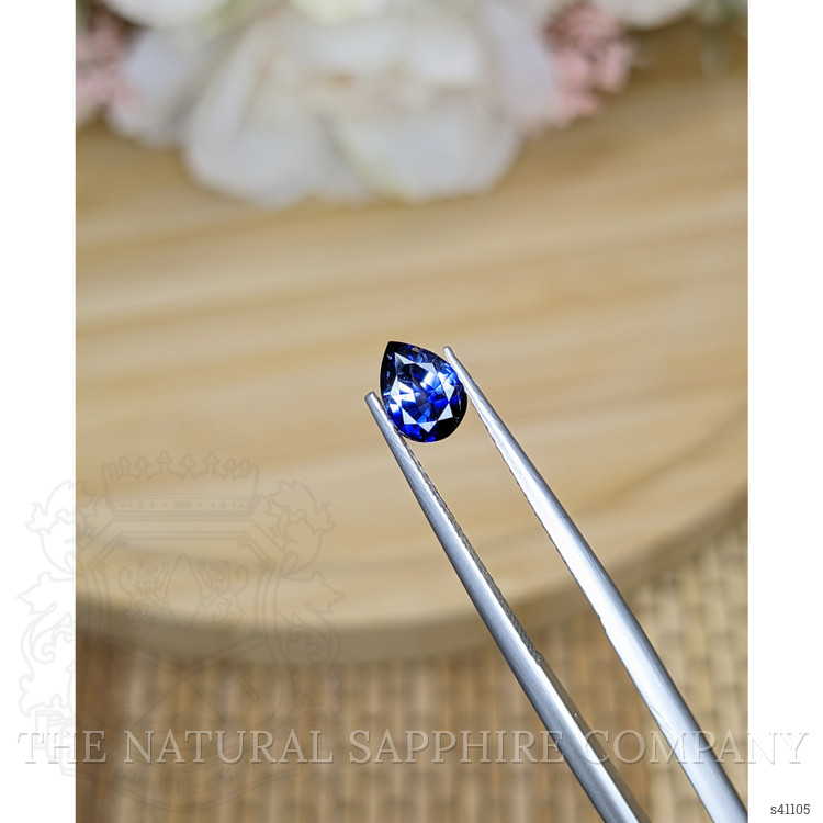 0.87 Ct. Blue Sapphire from Ceylon (Sri Lanka)