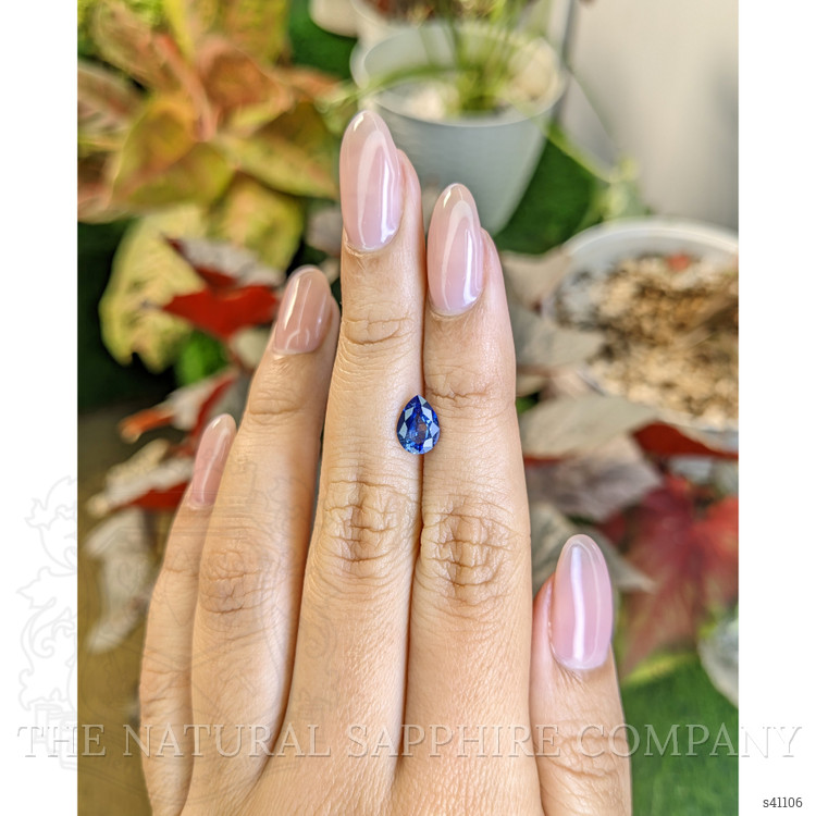 1.30 Ct. Blue Sapphire from Ceylon (Sri Lanka)