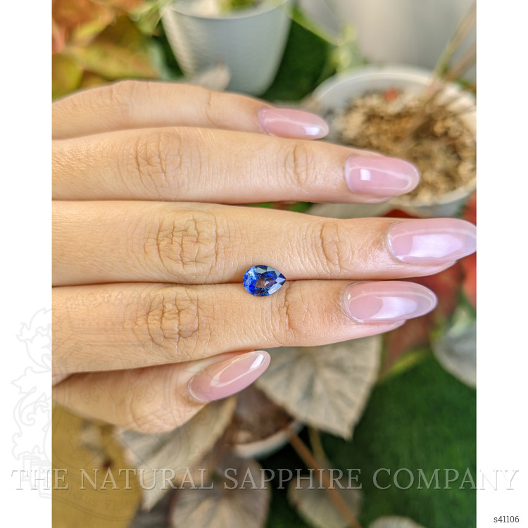 1.30 Ct. Blue Sapphire from Ceylon (Sri Lanka)