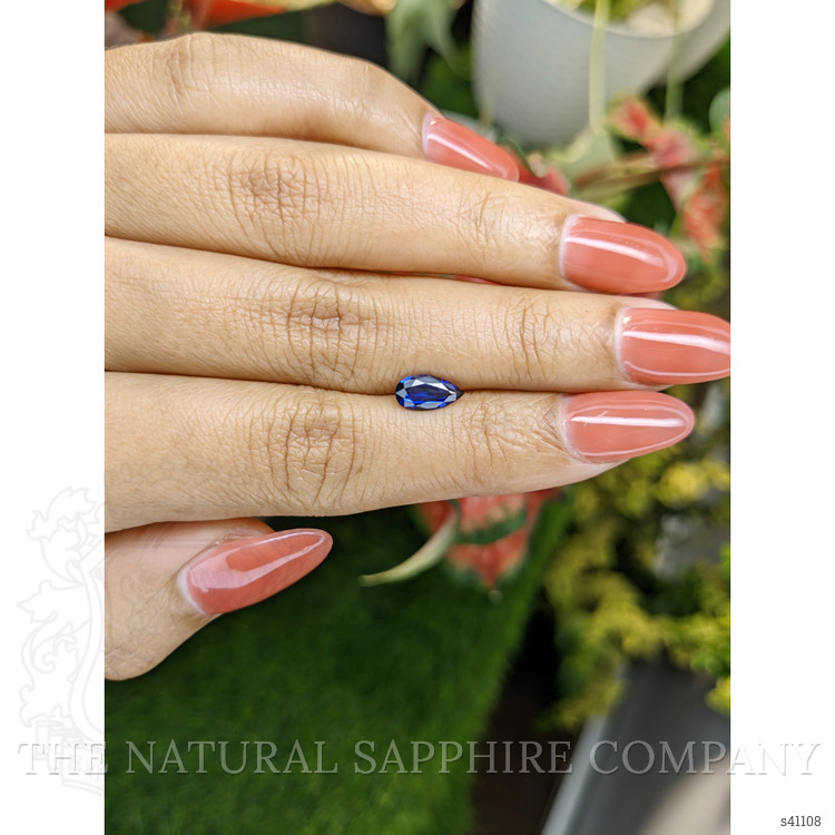 0.84 Ct. Blue Sapphire from Ceylon (Sri Lanka)