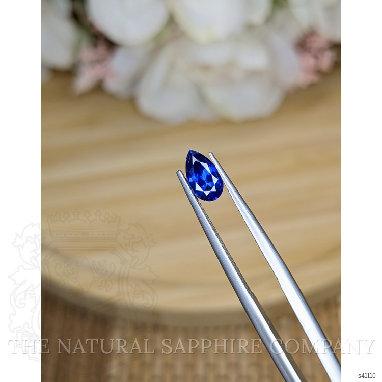 0.87 Ct. Blue Sapphire from Ceylon (Sri Lanka)