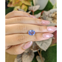 3.14 Ct. Blue Sapphire from Ceylon (Sri Lanka) Life Style