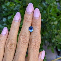 2.21 Ct. Blue Sapphire from Ceylon (Sri Lanka) Life Style