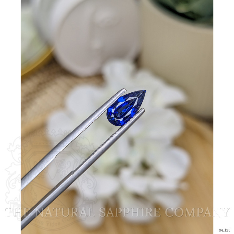 1.35 Ct. Blue Sapphire from Ceylon (Sri Lanka)