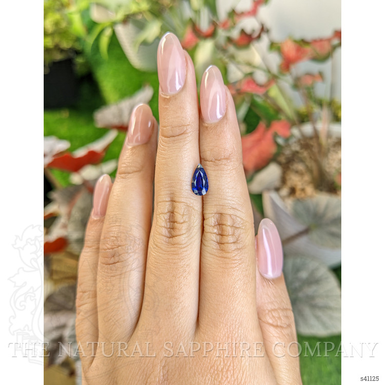 1.35 Ct. Blue Sapphire from Ceylon (Sri Lanka)