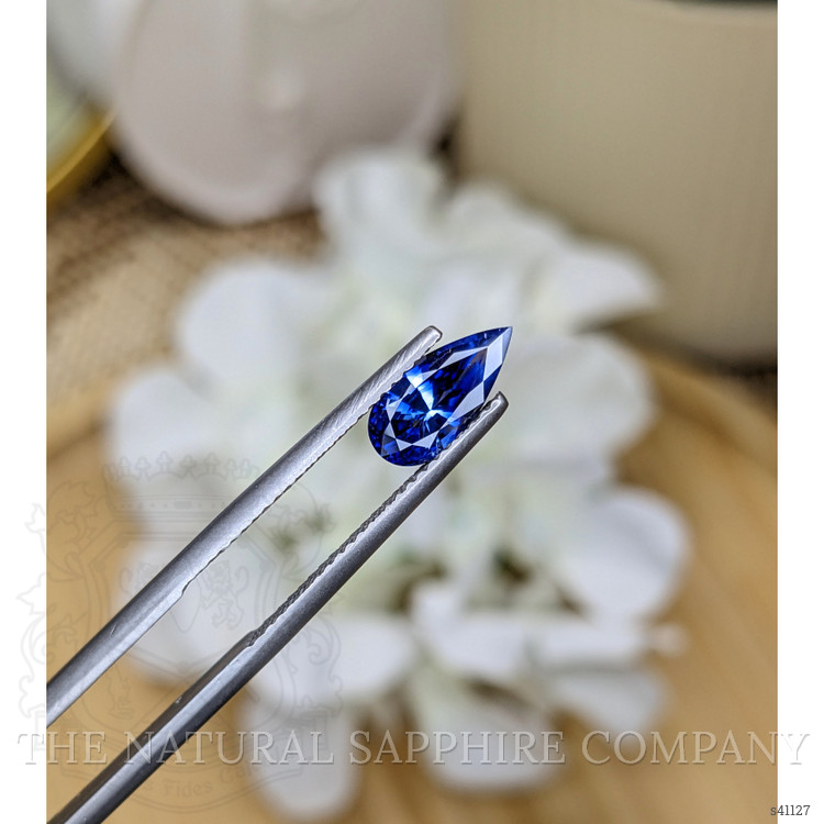 1.35 Ct. Blue Sapphire from Ceylon (Sri Lanka)