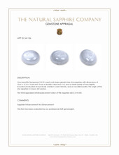 23.95 Ct. Greyish Blue Star Sapphire from Ceylon (Sri Lanka) Appraisal