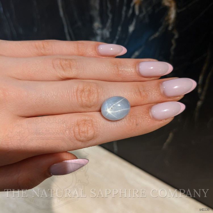 23.95 Ct. Greyish Blue Star Sapphire from Ceylon (Sri Lanka)