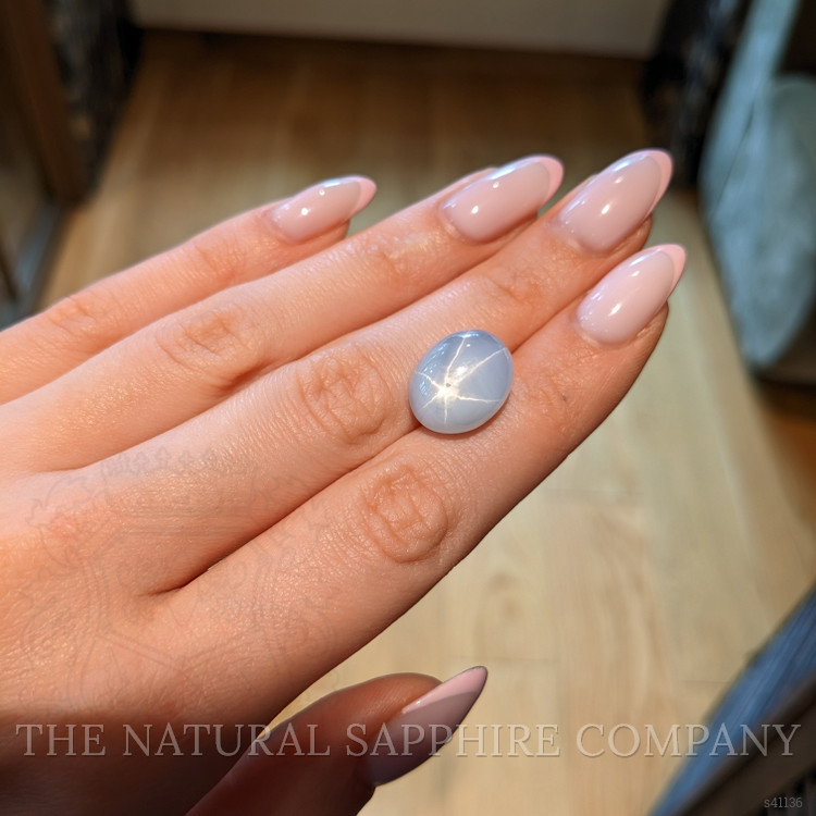 23.95 Ct. Greyish Blue Star Sapphire from Ceylon (Sri Lanka)